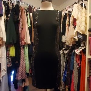 FOREVER 21 BLACK SEQUENCE DRESS SIZE SMALL